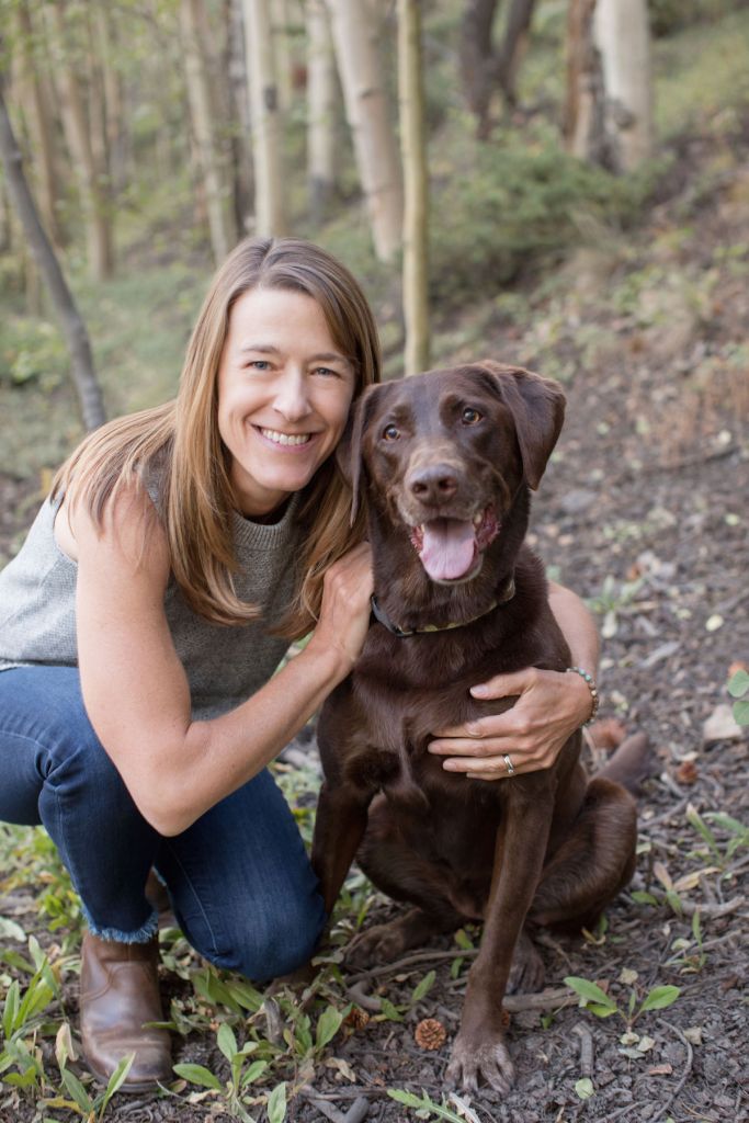 julie thebeau therapist and dog olive